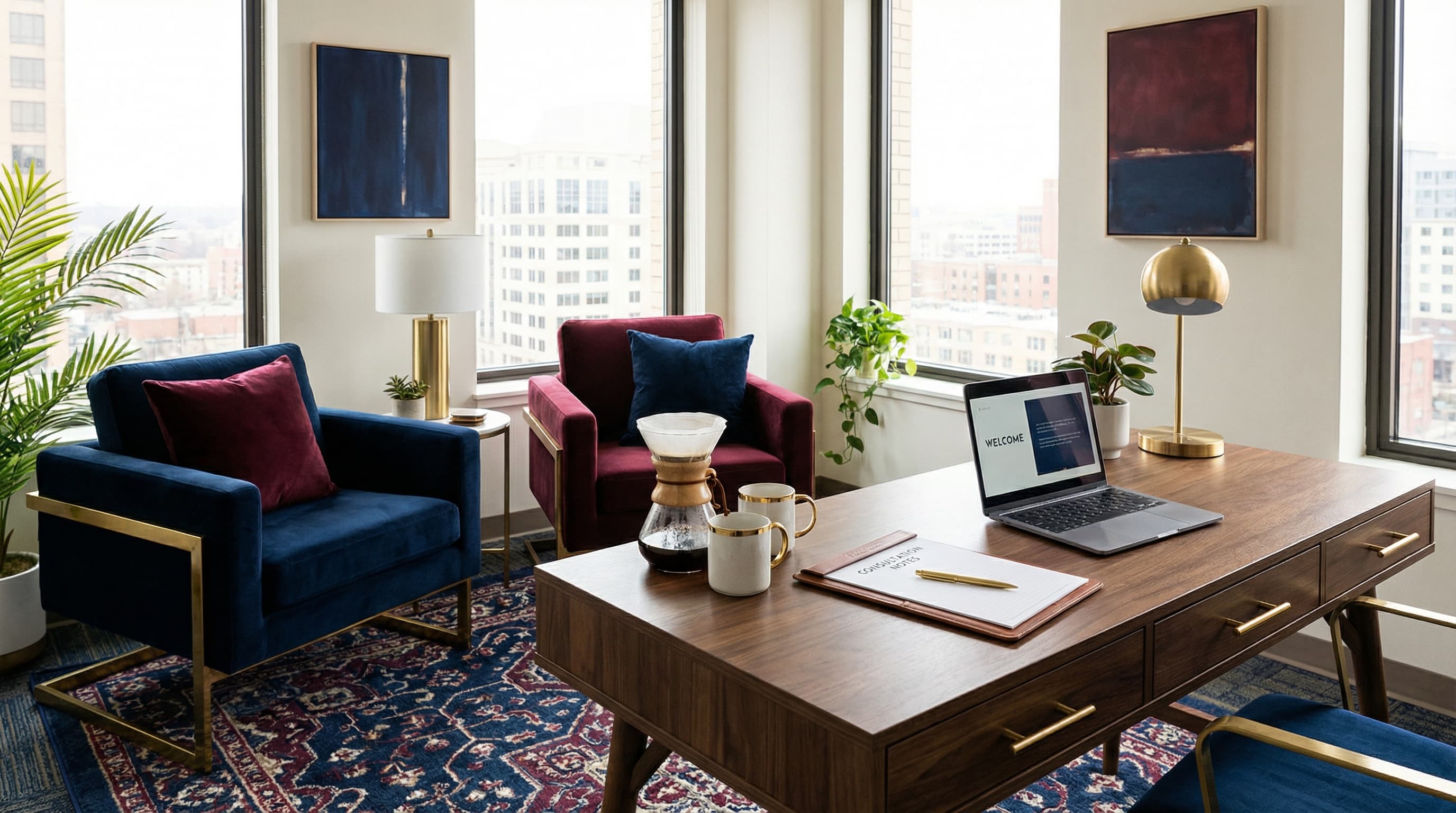 Professional office ready for a family consultation