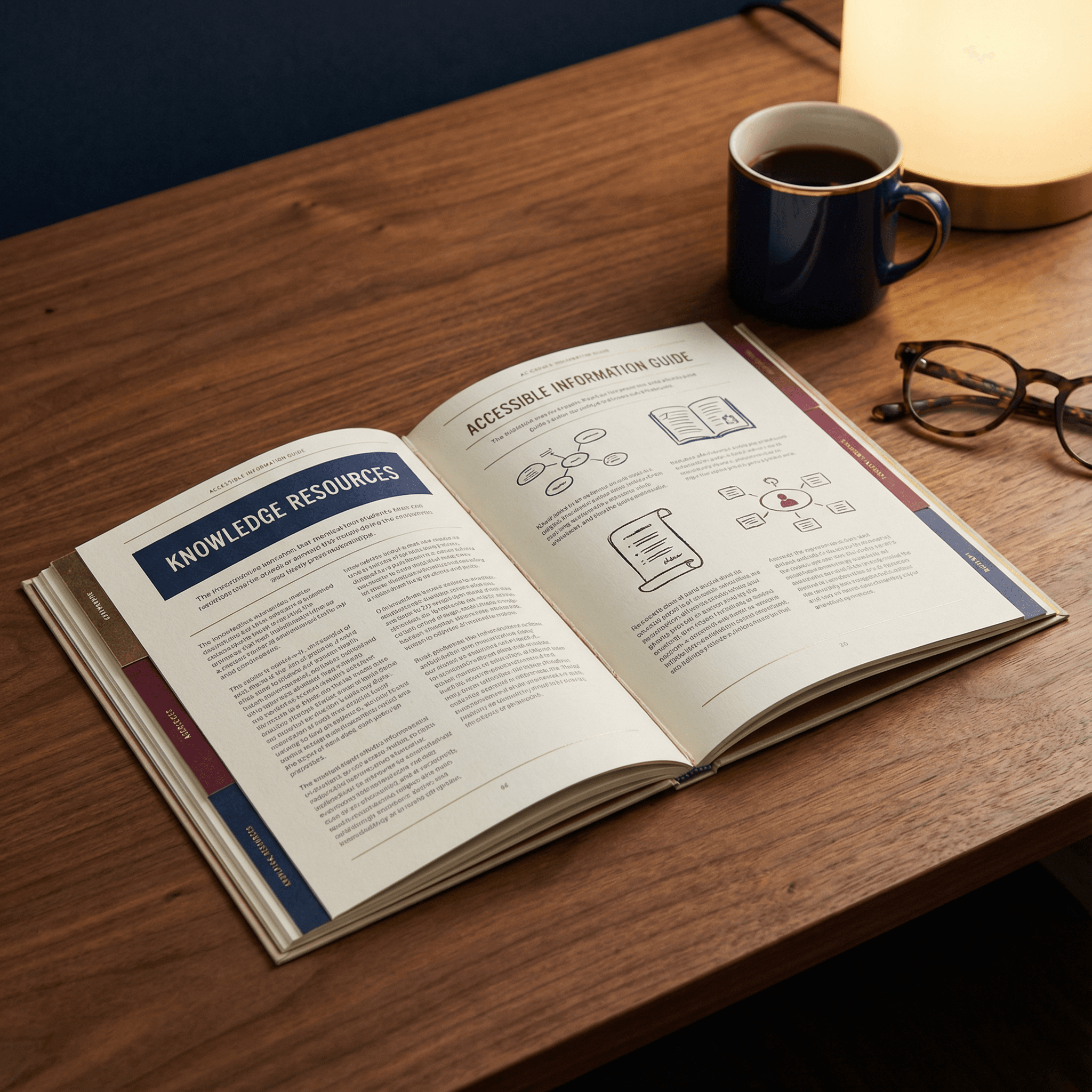 Simple Blueprint starter guide on a desk